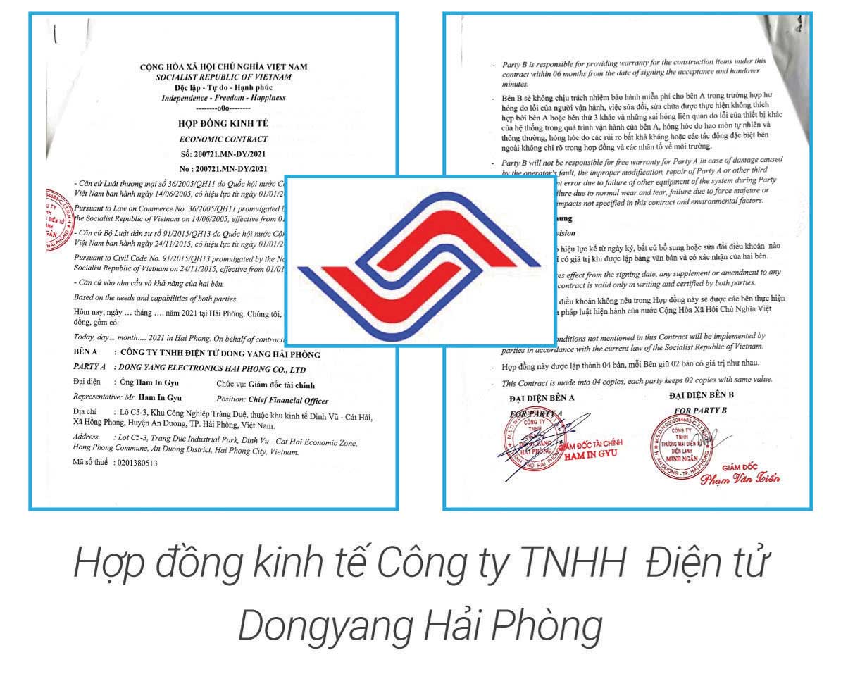 Thi công thiết kế điều hoà Công ty TNHH Điện tử Dongyang Hải Phòng