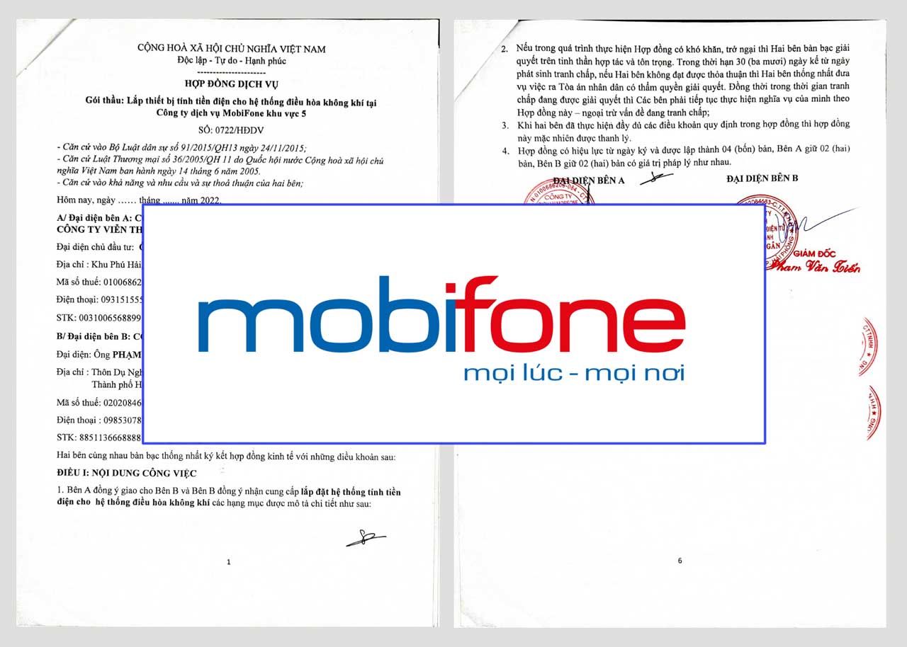 Công ty dịch vụ Mobifone khu vực 5